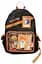 Рюкзак стильний оранжевий з прозорими відсіками Stylish Backpack Orange 43x33 - мініатюра 1