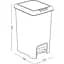 Ведро для мусора MBM My Home с крышкой и педалью 30 л серое (BIN-01 30L GRAY) - миниатюра 3
