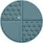 Миска-килимок для собак та котів Waudog Silicone для повільного харчування 211х211х30 мм сірий - мініатюра 1