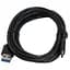 Дата кабель USB 3.0 AM to USB-C 2.0m black Patron (CAB-PN-USB3-TYPEC-2M) - мініатюра 1