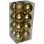 Набор игрушек на елку Ретро K09-81 19543 8 см 16 шт золотистый - миниатюра 1