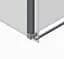 Бічна стінка для кабіни Koer SR SW01-90x200-TR-07 прозоре скло Easy Clean 8 мм, graphite KR5382, прозоре, графіт - мініатюра 5