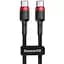 Кабель Baseus cafule Cable Type-C 2A 2m Red Black (CATKLF-G91) - мініатюра 1