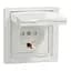 Розетка Schneider Electric ASFORA з кришкою IP44, біла (EPH3100321) - мініатюра 2