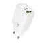 СЗУ Hoco N63 Gentle PD30W+QC3.0 (1USB-A/1C) + кабель Type-C to Type-C White - миниатюра 5