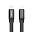 Кабель Baseus Two-in-one Portable Cable USB to Lightning + MicroUSB 2A 0.23m CALMBJ-01 Black - миниатюра 1