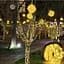 Светодиодная лента Sun Light уличная 200 LED большие капли 10 метров 8 режимов для садово-паркового дизайна золотистая - миниатюра 1