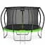 Батут із внутрішньою сіткою 4FIZJO Premium 14FT 435 см 4FJ0606 Black/Green (P-5907739314192) - мініатюра 2