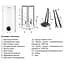 Водонагрівач "Плоский" Mixxus EWH-03050 Flat Wet накопичувальний 50 л мокрий тен 2 kW WH0014 - мініатюра 3
