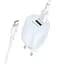 СЗУ Borofone BA93A Lustrous PD20W+QC3.0 (1USB-A/1C) + кабель Type-C to Type-C Blue - миниатюра 1