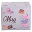 Чашка керамическая Liling Rongxiang Ceramic I love you 400 мл серая с черным RX-N240147G - миниатюра 4