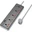 Мережевий подовжувач Borofone BAC5A Lord 5 position socket(PD20W/1C3A)(EU) чорний - мініатюра 1