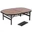 Складной стол Bo-Camp Melrose Oval 120x80 cm Black/Wood look (1404220), Коричневый - миниатюра 2