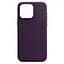 Кожаный чехол-панель для Apple iPhone 15 Pro Max, FAKE Leather Case, фиолетовый, искусственная кожа, премиальный, противоударный, защита всего корпуса, с мягкой подкладкой, поддержка MagSafe и беспроводной зарядки, ArmorStandart (ARM76308) - миниатюра 1