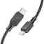 Кабель Hoco USB X101 Silicone Type-C ↔ Type-C 60W 1 м силиконовый провод для быстрой зарядки гаджетов черный - миниатюра 4