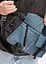 Чоловіча cумка-бананка під ноутбук Sambag Urban Pro чорно-синя 46 × 26 см (51411215m) - мініатюра 6