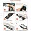Іграшковий пістолет Besbro Toy Blaster Dart Gun з пінними дротиками - сірий - мініатюра 3