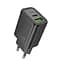 СЗУ Hoco N63 Gentle PD30W+QC3.0 (1USB-A/1C) + кабель Type-C to Lightning Black - миниатюра 5
