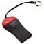 Кардрідер USB STLab U-374, чорний/Red, USB 2.0 - microSD - мініатюра 1