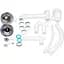 Кухонная мойка с дополнительной чашей Lidz 780x495/200 BLA-03 черная (LIDZBLA03780495200) - миниатюра 5