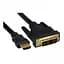 Кабель мультимедійний HDMI to DVI 18+1pin M, 0.5m Cablexpert (CC-HDMI-DVI-0.5M) - мініатюра 2