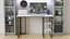 Комп'ютерний стіл Ferrum-decor Кевін 75x120x60 чорний ДСП Білий 16мм (FRD-103799) - мініатюра 3