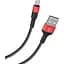 Кабель Hoco X26 Xpress charging data cable for Micro Чорний Червоний - мініатюра 1