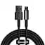 Кабель Baseus Tungsten Gold Fast Charging Cable USB to Lightning 2.4A 1m CALWJ-01 Black - миниатюра 1