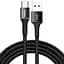 Кабель Baseus Halo Cable USB to Type-C 3A 1m CATGH-B01 Black - мініатюра 1
