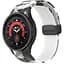 Ремінець для Samsung Galaxy Watch 5 Pro 45mm - біло-чорний ширина кріплення 20мм силікон Watchbands Cls-color (W30-8WB69551119) - мініатюра 4