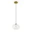 Подвесной светильник LED Levistella 800P3308M-1led (150x200) CL, 3W, металл + стекло, регулируемый свет, для гостиной - миниатюра 1