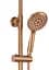 Душова система Rea Lungo brushed copper з термостатом та виливом REA-P8807, Теплий захід сонця - мініатюра 4