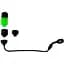Сигнализатор Prologic SNZ Slim Hang Indicator (хангер) зеленый - миниатюра 1