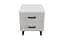 Тумба Вива 2 на конусных ножках Ferrum-decor 41x35x40 Черный металл ДСП Белый 16 мм (FRD-106815) - миниатюра 3