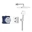 Душова система прихованого монтажу Grohe Grohtherm із Tempesta 250 Cube 34871000, Хром - мініатюра 2