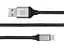 Кабель REAL-EL Premium Leather USB - USB Type-C (M/M), 1 м, Black (EL123500049) - миниатюра 2