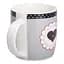 Чашка керамическая Liling Rongxiang Ceramic I love you 400 мл серая с черным RX-N240147G - миниатюра 2