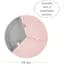 Тарілка секційна MinikOiOi Puzzle Pinky Pink/Powder Grey, на присосці, силіконова (101050058) - мініатюра 2
