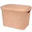 Корзина Diomedea с крышкой 44.5x33.6x31 см 30 л бежевая (К14-406) - миниатюра 1