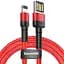 Кабель Baseus Cafule Special Edition Cable USB to Lightning 2.4A 1m CALKLF-G09 Red - мініатюра 1