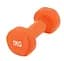Гантель вінілова PowerPlay 4125 Achilles 1 кг Помаранчева 1 шт (PP_4125_1kg) - мініатюра 1