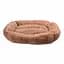 Лежак плюшевий для собак Milord BROWNIE XL 95x70x2 см (коричневий) - мініатюра 1