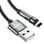 USB Cable Hoco U94 Universal Rotating Lightning Black 1.2m - мініатюра 4