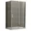 Душова кабіна без піддону Koer SR SC02-120x90x200-TR-01 прозоре скло Easy Clean 8 мм, хром KR5354, Універсальна, прозорий, хром - мініатюра 1