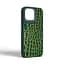 Кожаный чехол для Apple iPhone 15 Pro Max, Harder Crocosaur, зеленый, термополіуретан ТПУ + экокожа с текстурой крокодила, панель, защита корпуса, противоударный, микрофибра, рамка вокру камеры, защита всего корпуса, (ARM76708) - миниатюра 2