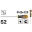 Отвертка крестовая Ingco Industrial S2 PH2х125 мм (HS68PH2125) - миниатюра 3