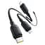 Кабель Baseus Silky One-for-Three Fast Charging Type-C to Micro USB+Lightning+Type-C 100W 1.5m black (P10377706123-00) - мініатюра 5