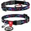 Ошейник для кошек Waudog Nylon Бесконечные миры с QR паспортом XS 20-30x1 см - миниатюра 1