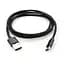 Дата кабель USB 2.0 AM to Type-C 1m nylon black Vinga (VCPDCTCNB1BK) - мініатюра 5