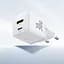 Зарядний пристрій Baseus Palm Fast Charger Type-C+USB 30W white (P1011160A213-00) - мініатюра 4